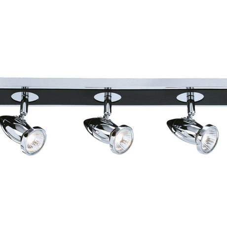 Searchlight Electric Comet 5Lt Bar Spotlight - Matt Black & Polished Chrome 7495