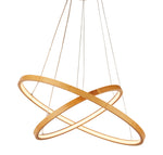 x Eternity Pendant - Natural Bamboo & Gold Metal