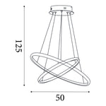 Searchlight Electric x Eternity Pendant - Natural Bamboo & Gold Metal 75032-2NA