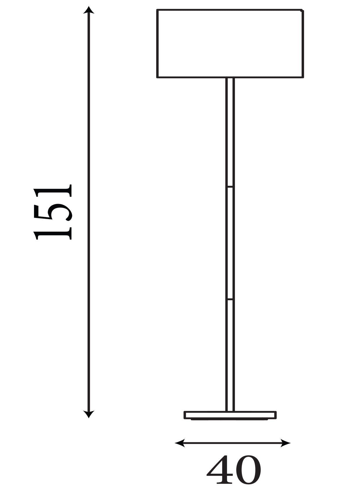 Searchlight Electric Carter Floor Lamp - Chrome Base & Fabric Shade 7550CC