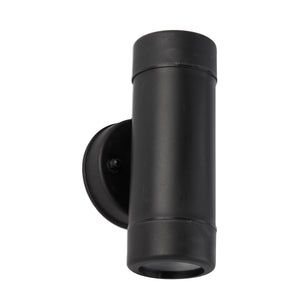 Searchlight Electric Coastal Outdoor LED 2Lt Wall Light- Black Polypropylene,IP44 7592-2BK