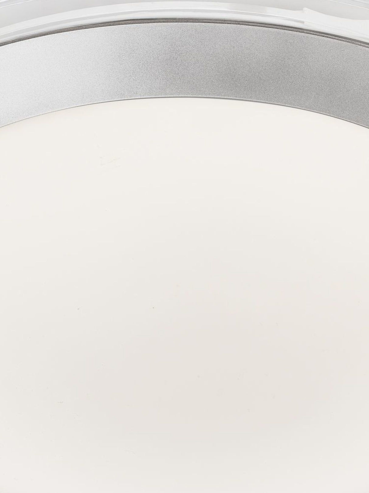 Searchlight Electric Chester LED Bathroom Flush  -  Acrylic & Silver Metal, IP44 7684-33SI