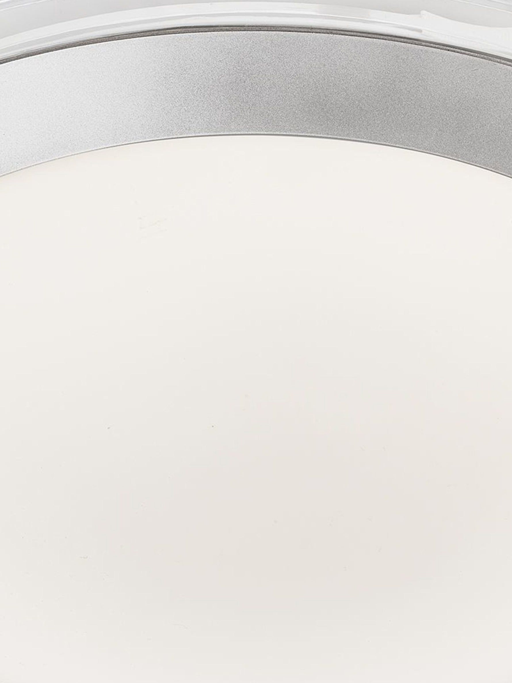 Searchlight Electric Chester LED Bathroom Flush  -  Acrylic & Silver Metal, IP44 7684-33SI