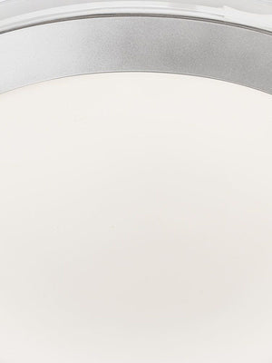 Searchlight Electric Chester LED Bathroom Flush  -  Acrylic & Silver Metal, IP44 7684-33SI