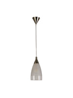 Searchlight Electric Ankara Pendant - Satin Silver & Acid Glass 7702