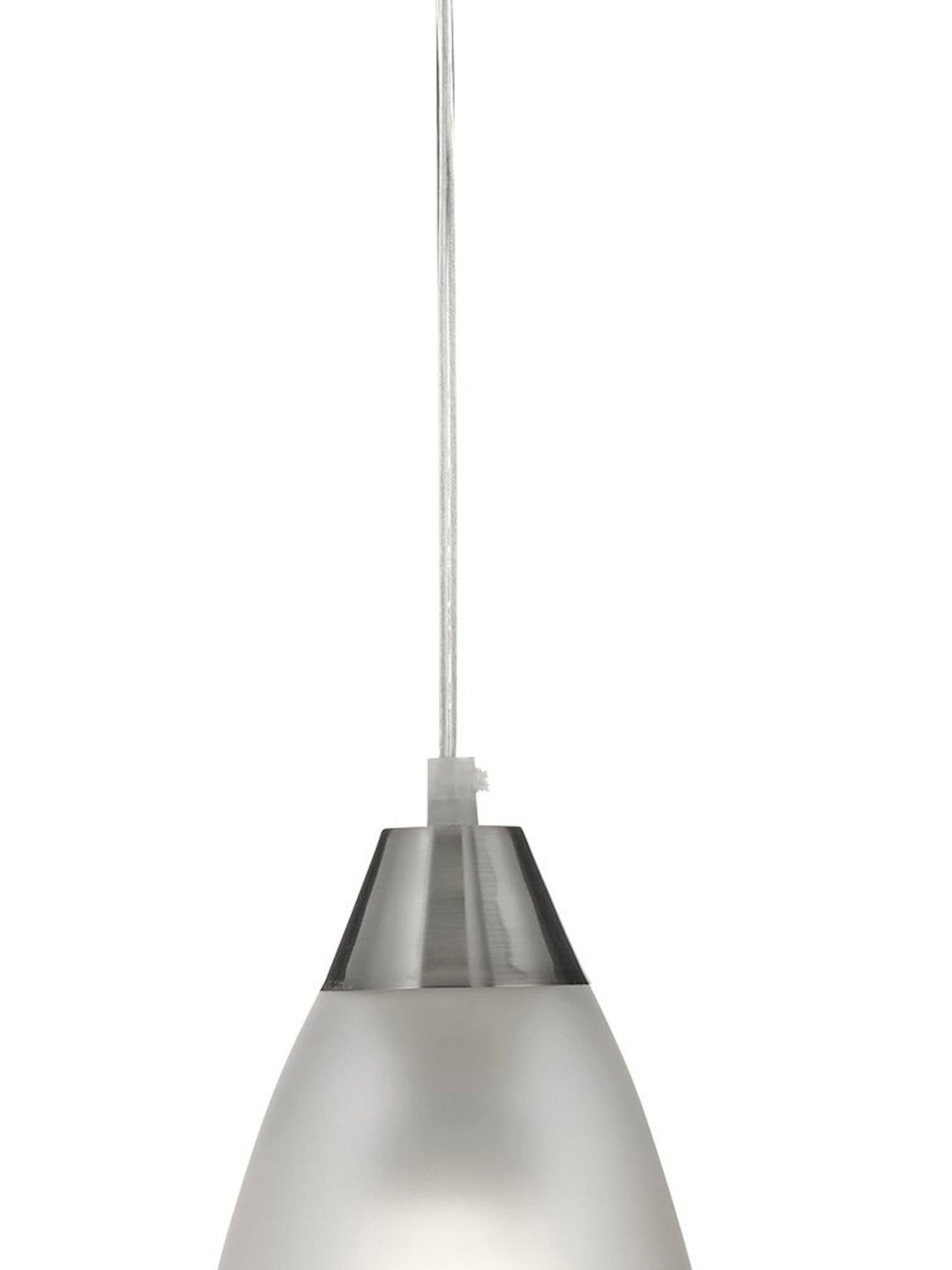 Searchlight Electric Ankara Pendant - Satin Silver & Acid Glass 7702