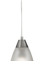 Searchlight Electric Ankara Pendant - Satin Silver & Acid Glass 7702
