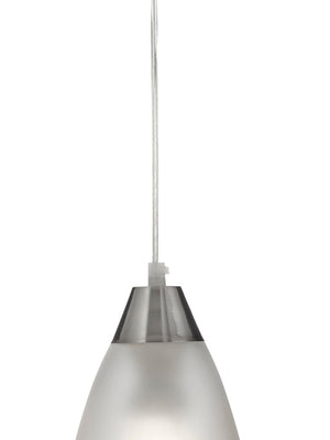 Searchlight Electric Ankara Pendant - Satin Silver & Acid Glass 7702