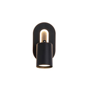 San Diego Wall Light, Matt Black Metal