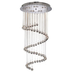 Searchlight Electric Hallway 3Lt Multi-Drop Pendant- Chrome Metal & Clear Crystal 7743CC