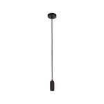 Suspension Cable - Knurled Black Metal & Black Braided Cable