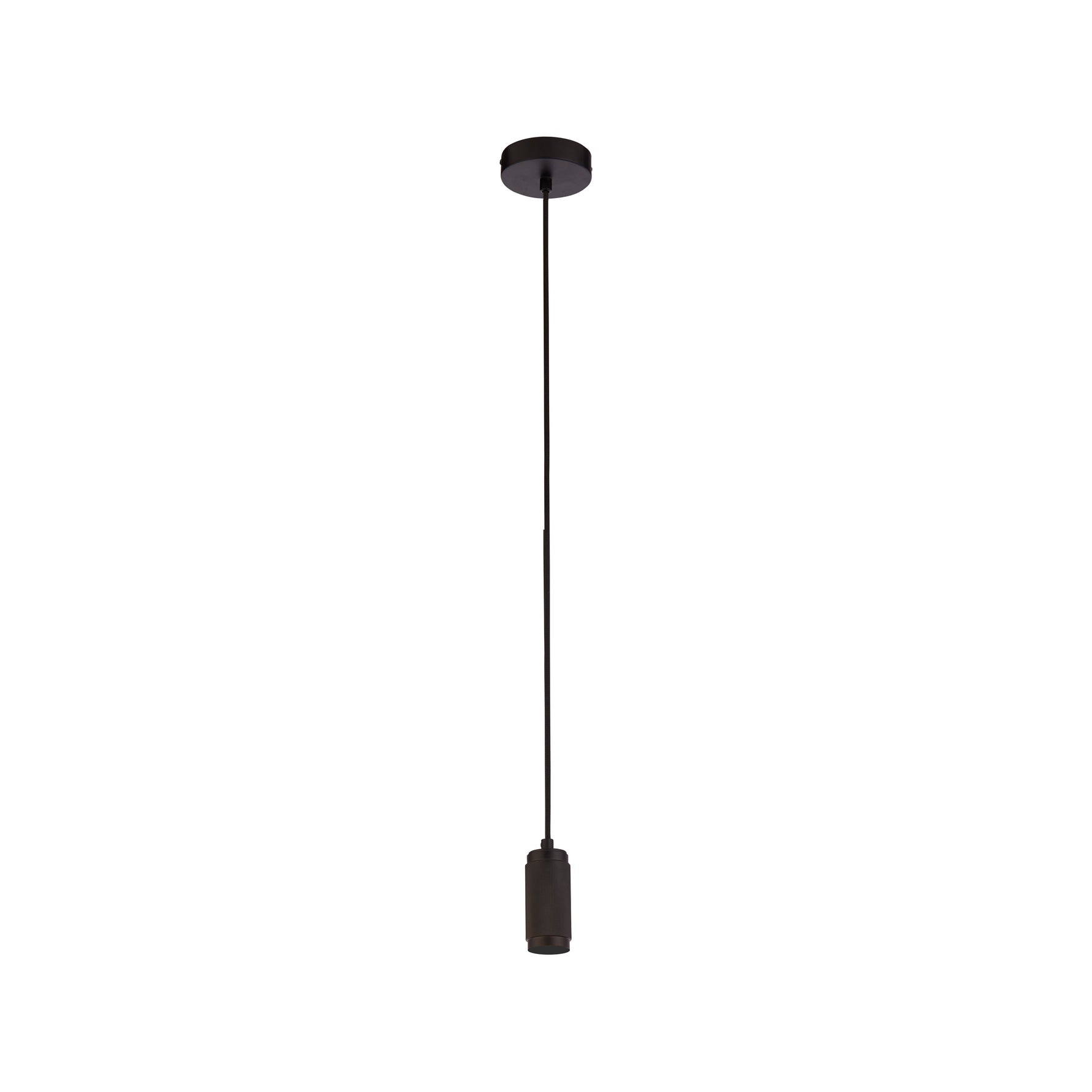 Suspension Cable - Knurled Black Metal & Black Braided Cable