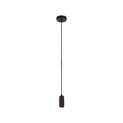 Suspension Cable - Knurled Black Metal & Black Braided Cable