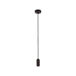 Suspension Cable - Knurled Black Metal & Black Braided Cable