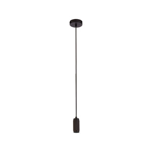 Suspension Cable - Knurled Black Metal & Black Braided Cable