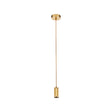 Suspension Cable - Knurled Gold Metal & Gold Braided Cable