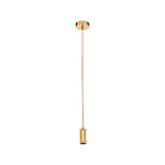 Suspension Cable - Knurled Gold Metal & Gold Braided Cable