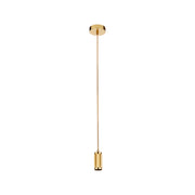 Suspension Cable - Knurled Gold Metal & Gold Braided Cable