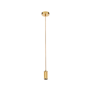 Suspension Cable - Knurled Gold Metal & Gold Braided Cable