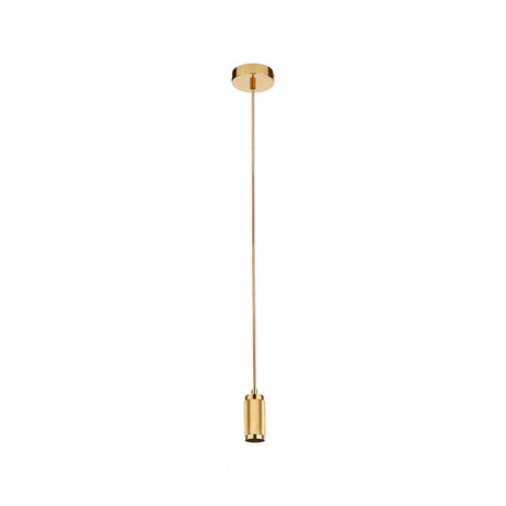 Suspension Cable - Knurled Gold Metal & Gold Braided Cable