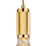 Searchlight Electric Suspension Cable - Knurled Gold Metal & Gold Braided Cable 77651GO