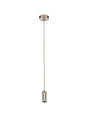 Suspension Cable - Satin Silver Metal & Grey Braided Cable