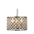 Marquise 3Lt Drum Pendant - Antique Copper Metal & Glass