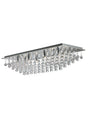 Hanna 8Lt Flush  - Chrome Metal & Clear Crystal