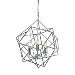 Cube 3Lt Pendant  - Polished Chrome Metal