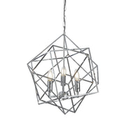 Cube 3Lt Pendant  - Polished Chrome Metal