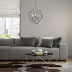 Searchlight Electric Cube 3Lt Pendant  - Polished Chrome Metal 7863-3CC