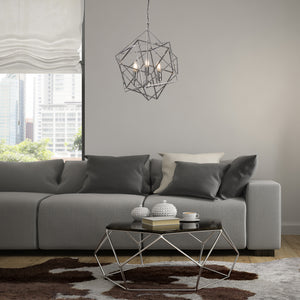 Searchlight Electric Cube 3Lt Pendant  - Polished Chrome Metal 7863-3CC