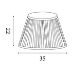 Searchlight Electric Eloise Green Pattern Tapered Shade 78641GR