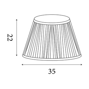 Searchlight Electric Eloise Green Pattern Tapered Shade 78641GR