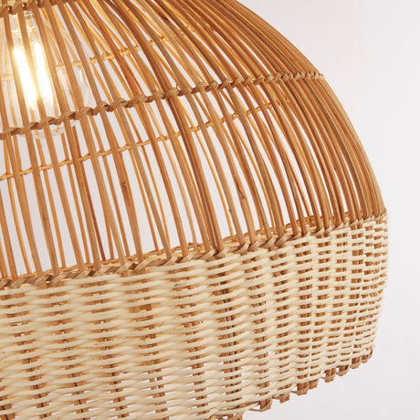 Searchlight Electric Bali Pendant - Rattan 7869CW