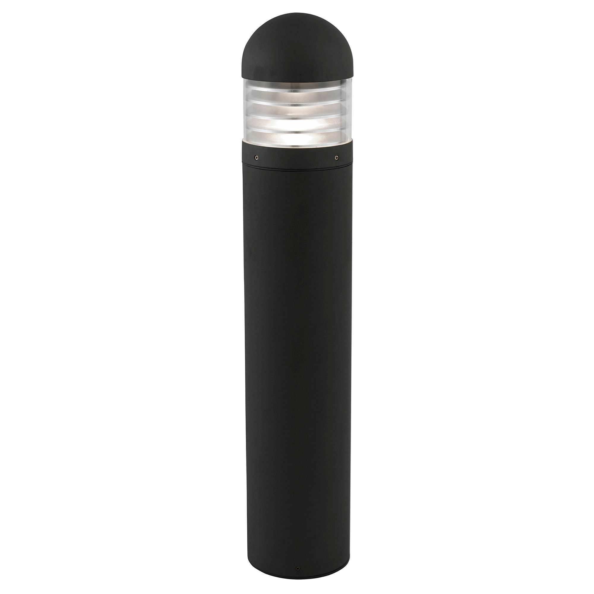 Bronx Outdoor Post- Black Metal & Polycarbonate
