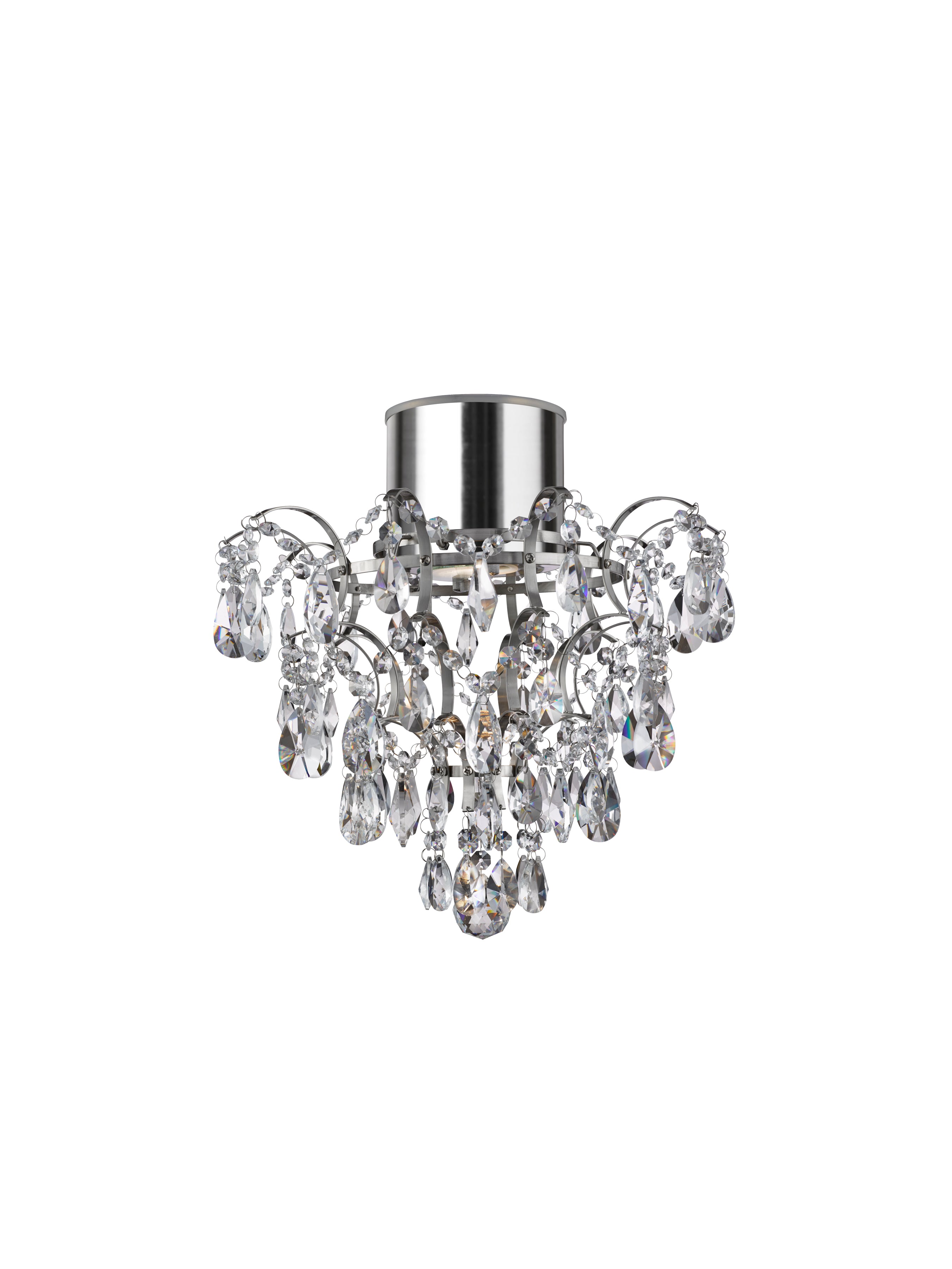 Belle Chandelier  - Chrome Metal & Clear Crystal