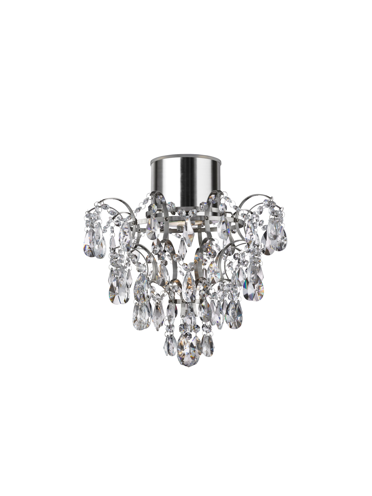 Belle Chandelier  - Chrome Metal & Clear Crystal
