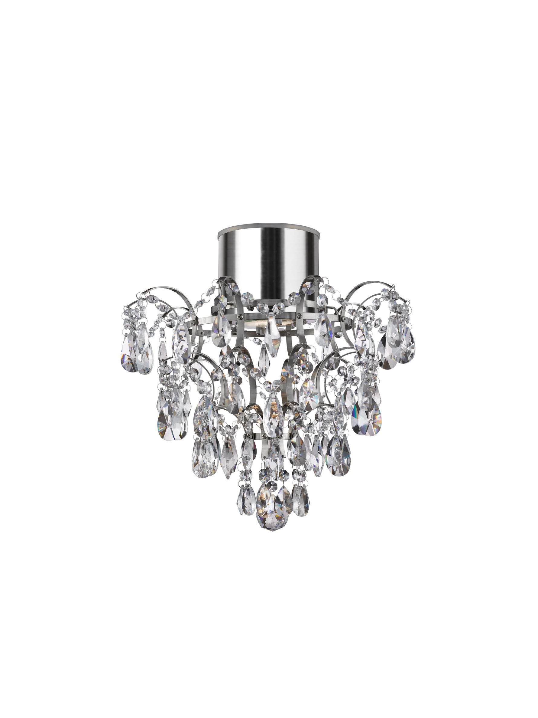 Belle Chandelier  - Chrome Metal & Clear Crystal