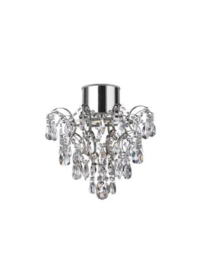 Belle Chandelier  - Chrome Metal & Clear Crystal