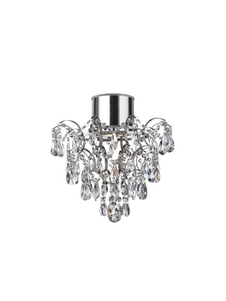 Belle Chandelier  - Chrome Metal & Clear Crystal