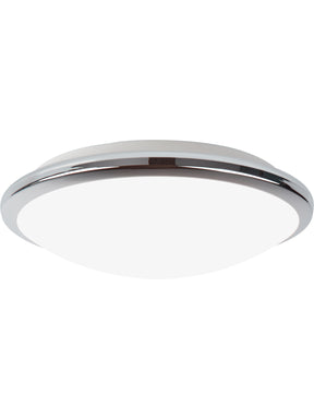Knutsford Flush  - Chrome Metal & Glass
