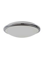 Searchlight Electric Knutsford Flush  - Chrome Metal & Glass 7938-30CC