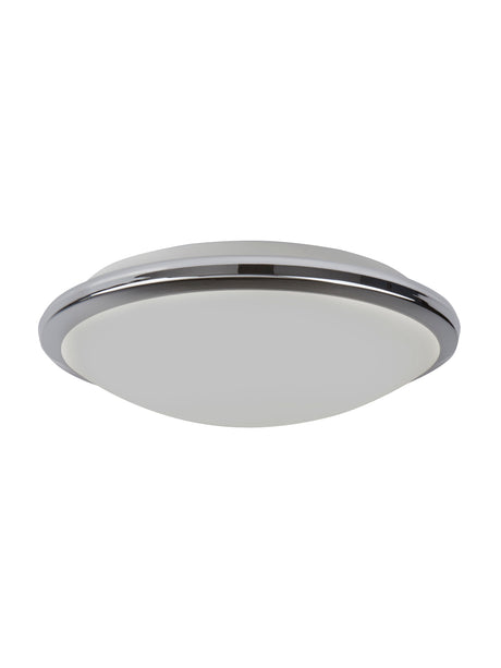 Searchlight Electric Knutsford Flush  - Chrome Metal & Glass 7938-30CC
