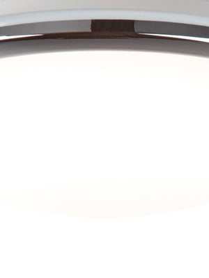 Searchlight Electric Knutsford Flush  - Chrome Metal & Glass 7938-30CC