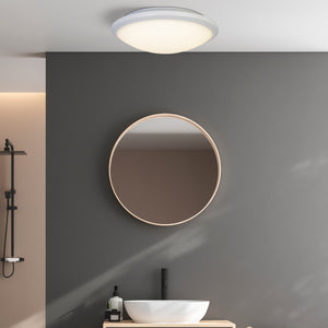 Searchlight Electric Knutsford Flush - White & Frosted Glass 7938-30WH