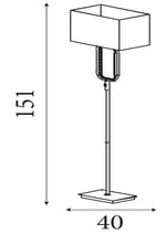 Searchlight Electric Aura Floor Lamp LED Base -Chrome with Crystal Glass 7959CC