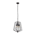 Slinky 3Lt Ceiling Pendant - Black Metal