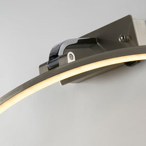 Searchlight Electric Santorini Picture Light - Satin Silver & Polished Chrome 79821-40SS
