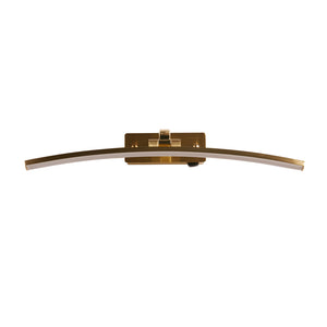 Searchlight Electric Santorini Picture Light - Satin Brass & Polished Metal 79822-50SB